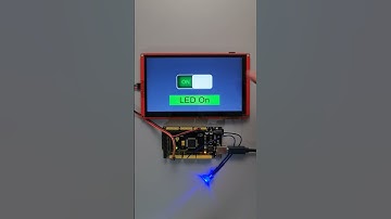 Controlling LED using Arduino Mega and Nextion HMI diplay.