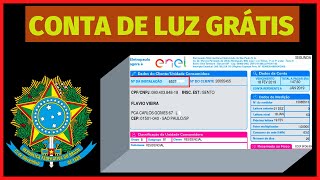 CONTA DE LUZ GRÁTIS POR 03 MESES VEJA SE TEM DIREITO