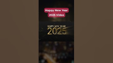 How to Make a Happy New Year 2025 Video🎊| InShot New Year Video Editing Tutorial🎥 #2025 #newyear