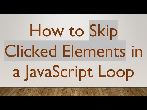 How to Skip