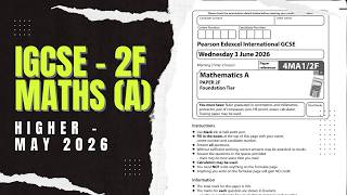 IGCSE Edexcel Maths A | Foundation Paper 1 4ma1/2f | May 2026 |Walkthrough