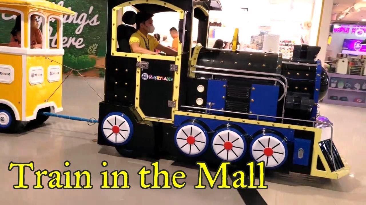 Indoor Kiddie TRAIN RIDE in the mall - YouTube