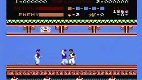 Kung Fu (NES) Title Screen & Demo