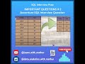 SQL Interview Questions (Part 2) | Accenture SQL Interview Question 🔥