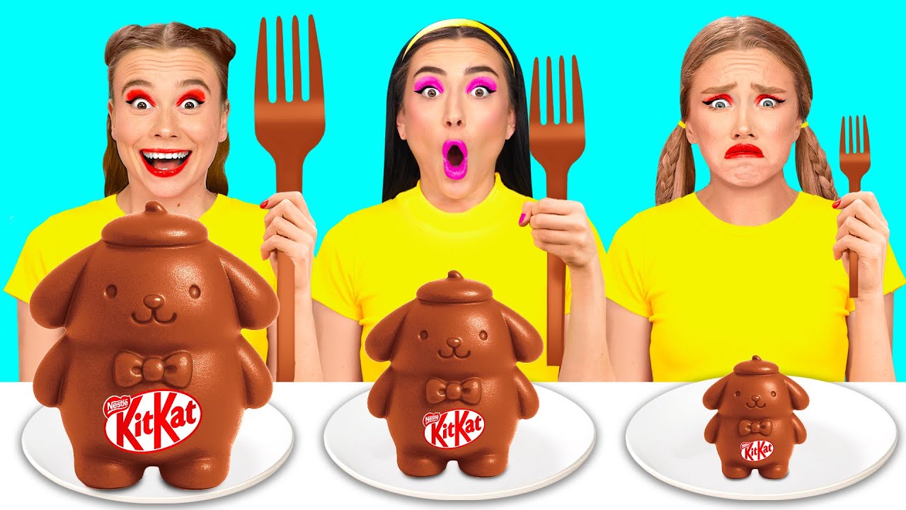 Большая, Средняя или Маленькая Тарелка Челлендж | Удивительные Кулинарные Лайфхаки от BaRaDa Best