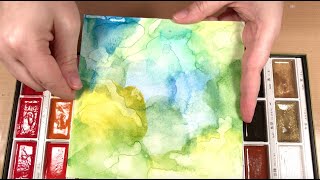 13. Water Stained Watercolour Background Technique  Inky Backgrounds