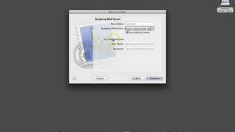 Mac OS X Mail App - setup email account