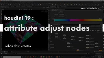Houdini 19 : attribute adust nodes
