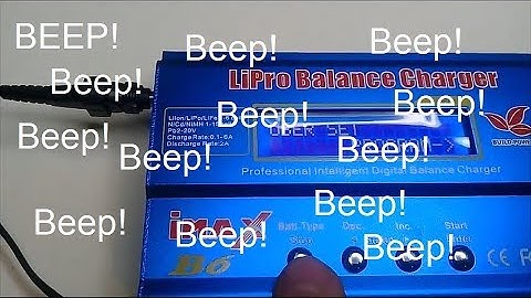 Imax B6 Charger Beep Switch Off