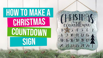 DIY Magnetic Christmas Countdown Sign | Easy Cricut Christmas Project + Free SVG