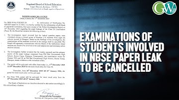 NBSE CLASS 9 PAPER LEAK CASE: EXAMINATIONS OF STUDENTS INVOLVED TO BE CANCELLED