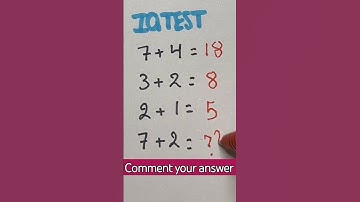 IQ Test video #maths  #mathstricks #video #reasoning #iqtest