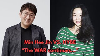 Stock battle between Min Hee Jin and HYBE intensifies and how the market REACTS