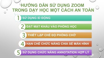 Hướng dẫn sử dụng Zoom Meeting dạy học an toàn và hiệu quả