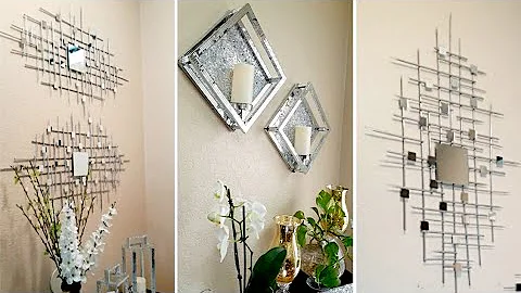 Wayfair Inspired High End Dupes/ Mirrored Wall Decor DIY's| Dollar Tree DIY's| Modern Room Decor
