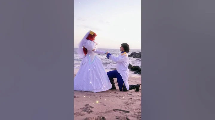 Recreating Ariel’s wedding dress 🧜🏻‍♀️ #disneyprincess #ariel #princessdress #weddingdress #disney