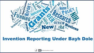 Invention Reporting Under Bayh Dole