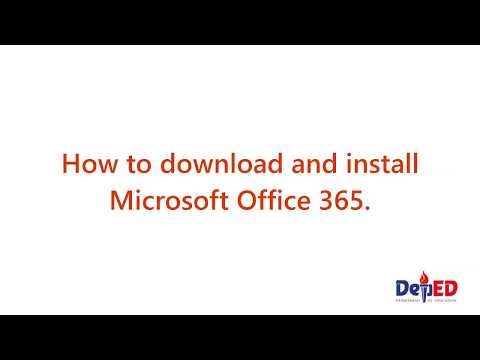 Logging in and Installing Office 365 from Portal