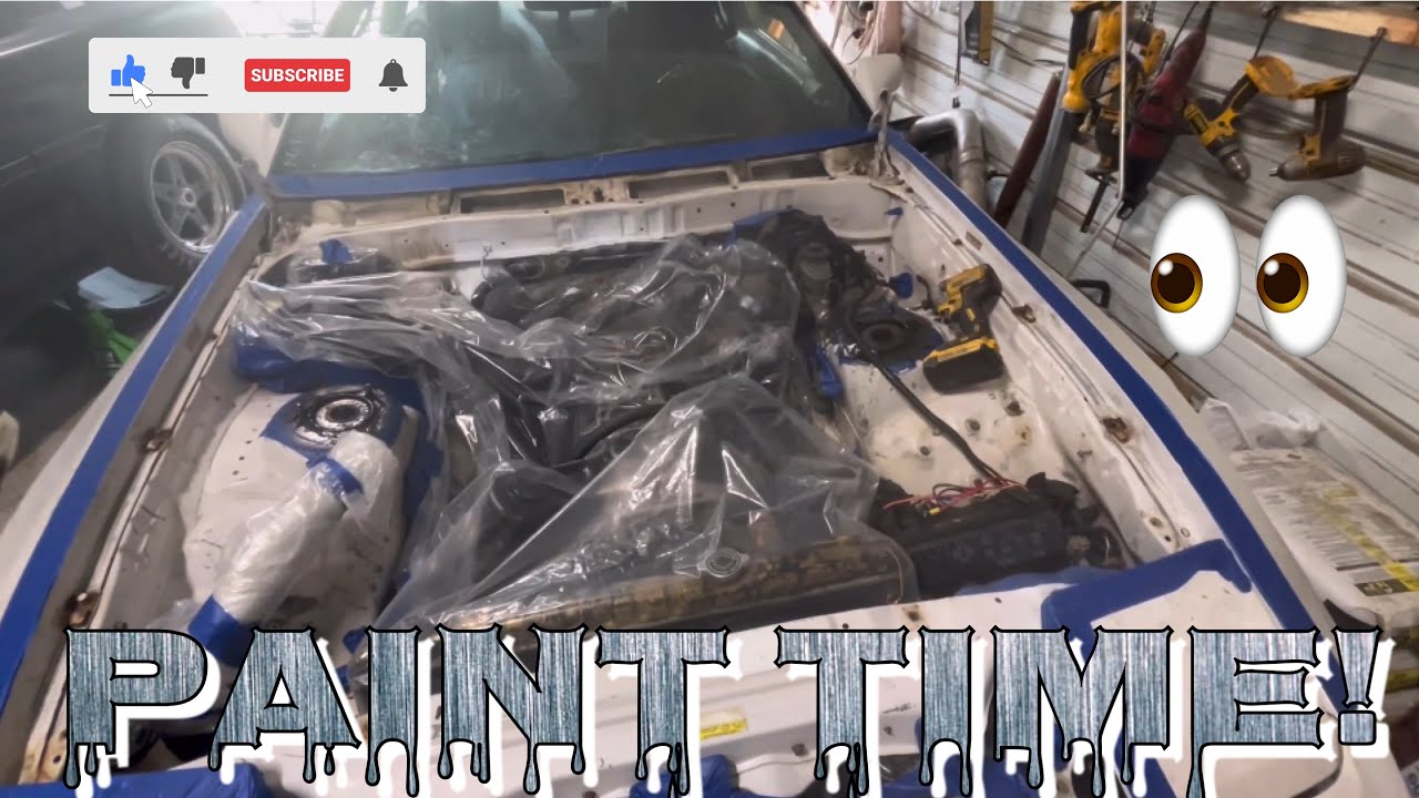 Time for a little engine bay paint YouTube