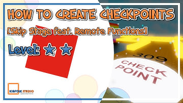 Roblox Studio - How To Create Checkpoints [Skip Stage feat. Remote Function]