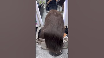 Tóc nhuộm nâu trà lạnh không tẩy cực kì tone da | Hieubehair