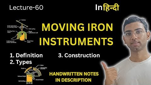 Moving Iron Instruments | Construction & Types || Basic Electrical Engineering