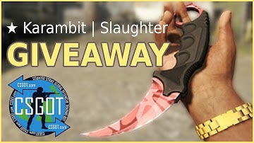 CSGO Giveaway ★ Karambit | Slaughter (Factory New) by CSGOT.com