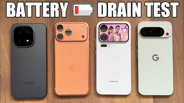 iQOO 15 vs iPhone 17 Pro Max vs Xiaomi 17 Pro Max vs Pixel 10 Pro XL - BATTERY DRAIN TEST!