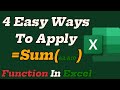 How to apply sum function in excel| shortcut key for sum formula| (spreadsheet Basics)#exceltips