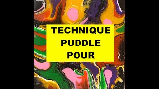 ACRYLIQUE FLUIDE avec medium/pouring de lissage et silicone/tuto démo Technique du Puddle Pour