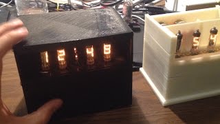 Simple IV-9 Numitron Clocks with 3D Printed Case