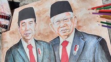 Pelantikan Presiden 2019 - Gambar FanArt Jokowi Amin