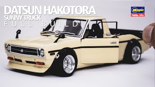 [FULL BUILD] Building Nissan Datsun HAKOTORA Sunny Truck  1/24 Scale Hasegawa  Step By Step