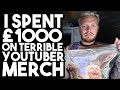 I Spent £1,000 on TERRIBLE YouTuber Merch