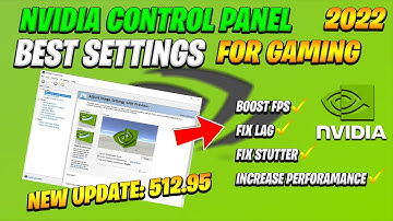 Nvidia Control Panel New update 512.95 (2022 FOR Best Setting Gaming)