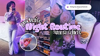 SUMMER NIGHT ROUTINE | grocery run, boba, skincare, thumbnail tutorial, 40k subs by Victory Marrie 64,257 views 10 months ago 23 minutes