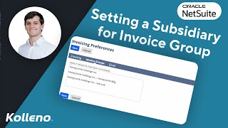 NetSuite Tutorial | Setting a Subsidiary for an Invoice Group