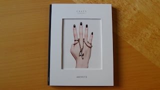Unboxing 4Minute 포미닛 6th Korean Mini Album Crazy 미쳐