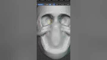 Making a Skull with blender 3.0 #shorts #short
