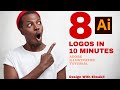8 logos in 10 minutes in adobe illustrator  adobe illustrator tutorial