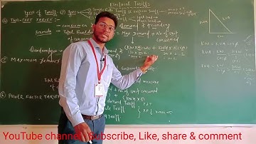 Two Part tariff ll maximum demand tariff ll power factor tariff l Lecture