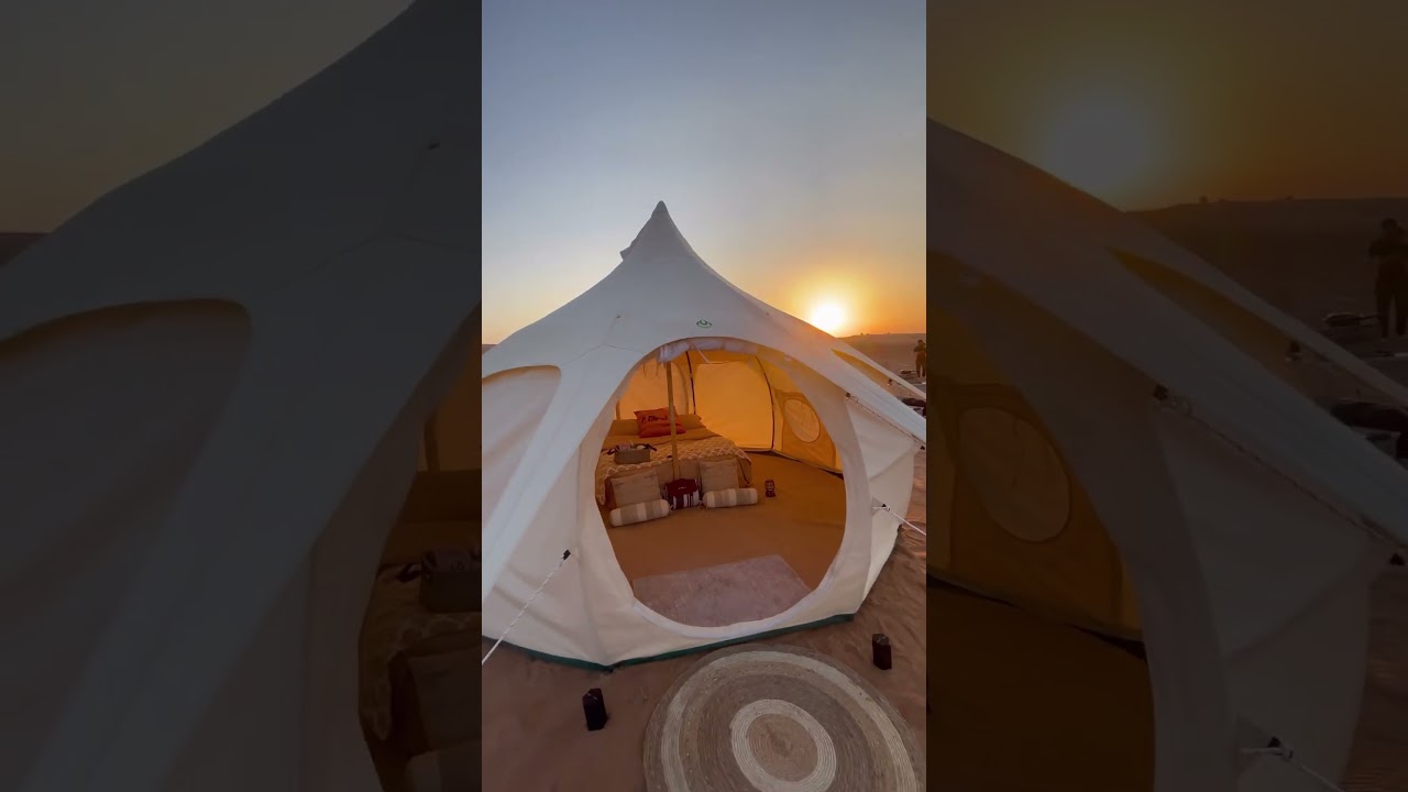 Glamping in Dubai Desert 2023 (Golden Hour ✨)