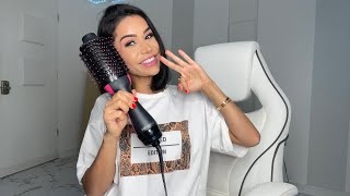 تحدي سشورت شعري ب 3 دقائق 😱 تجربتي مع فرشاة ريفلون 🥰 REVLON one-step hair dryer