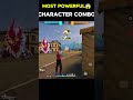 Most Powerful Character Skill Combination for 🤫 Free Fire #shorts