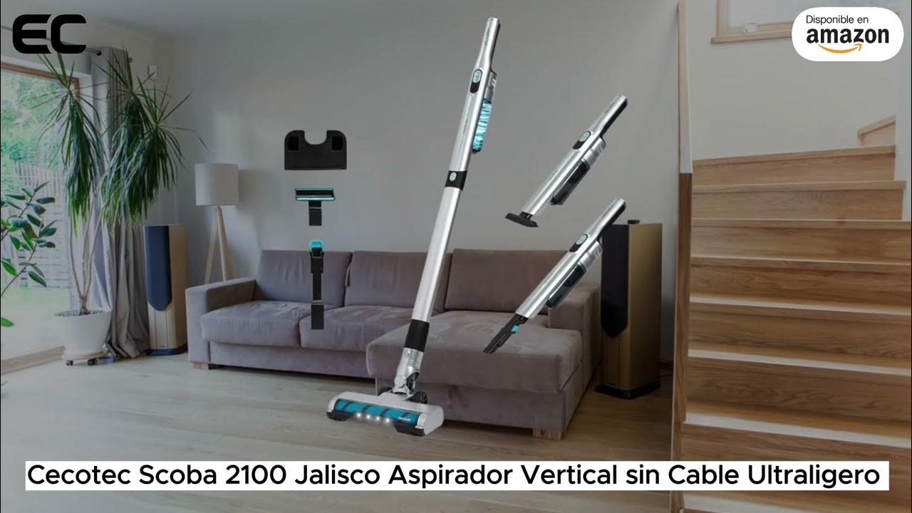 Cecotec Aspirador Vertical sin Cable Ultraligero Scoba 2100 Jalisco -  Aspirador económico en  