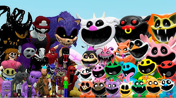 PILLAR CHASE 2 CHARACTERS VS FORGOTTEN SMILING CRITTERS FAMILY (Garry