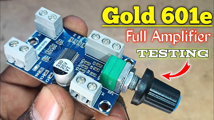 How to make Amplifier || using Gold 601E amplifier module || Gold601e amplifier module testing 2024