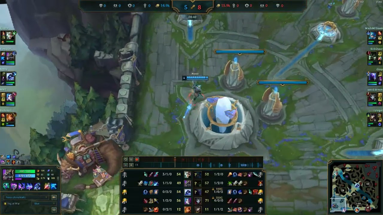 Tank Nasus Jg Ronystark - vs Warwick - P2 OCE S26.04