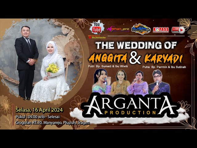 LIVE :  ARGANTA musik  Wedding Anggita u0026 Karyadi | ALMERA Audio | Grogolan, 16 April 2024 class=