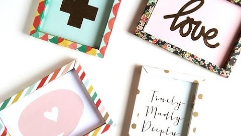 Diy 3D Shadow Box Paper Frame